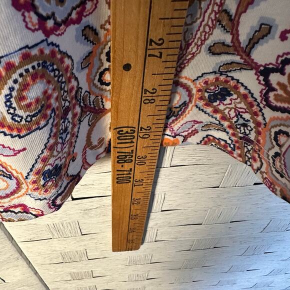 Lands’End womens long sleeve T Paisley colorful Pima cotton feminine cozycore ￼ - Picture 8 of 10